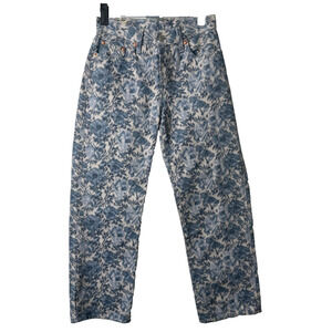 Levi's Premium Women's 24 Floral Pattern Jeans Regular Denim Pants 90’s D49